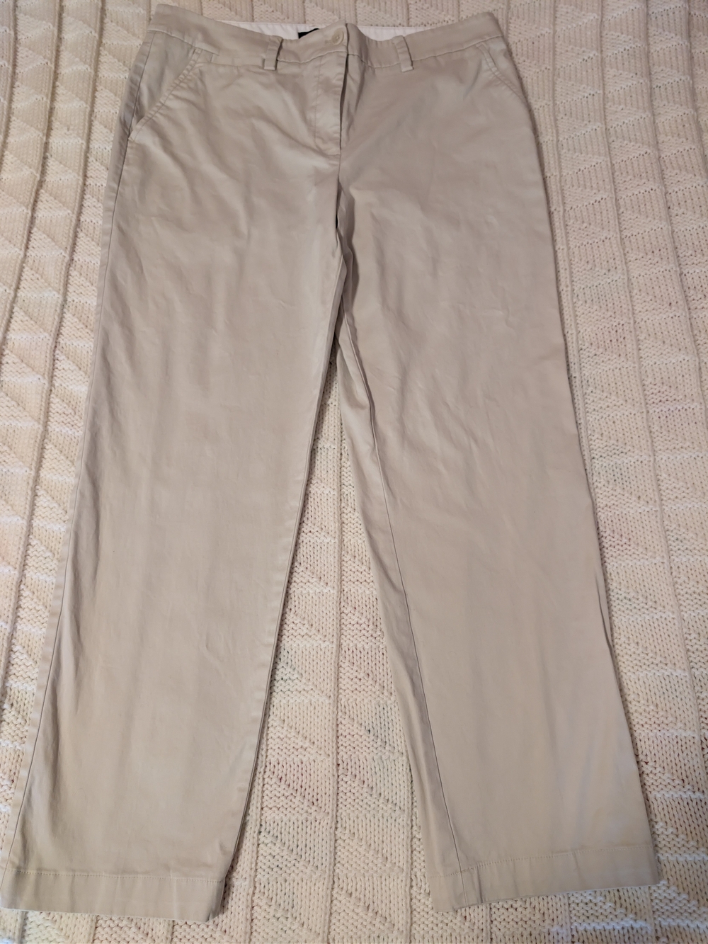 Talbots Women's Straight-Leg Pants in Light Khaki